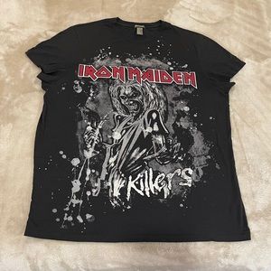 Iron Maiden Distressed Graphic Tshirt